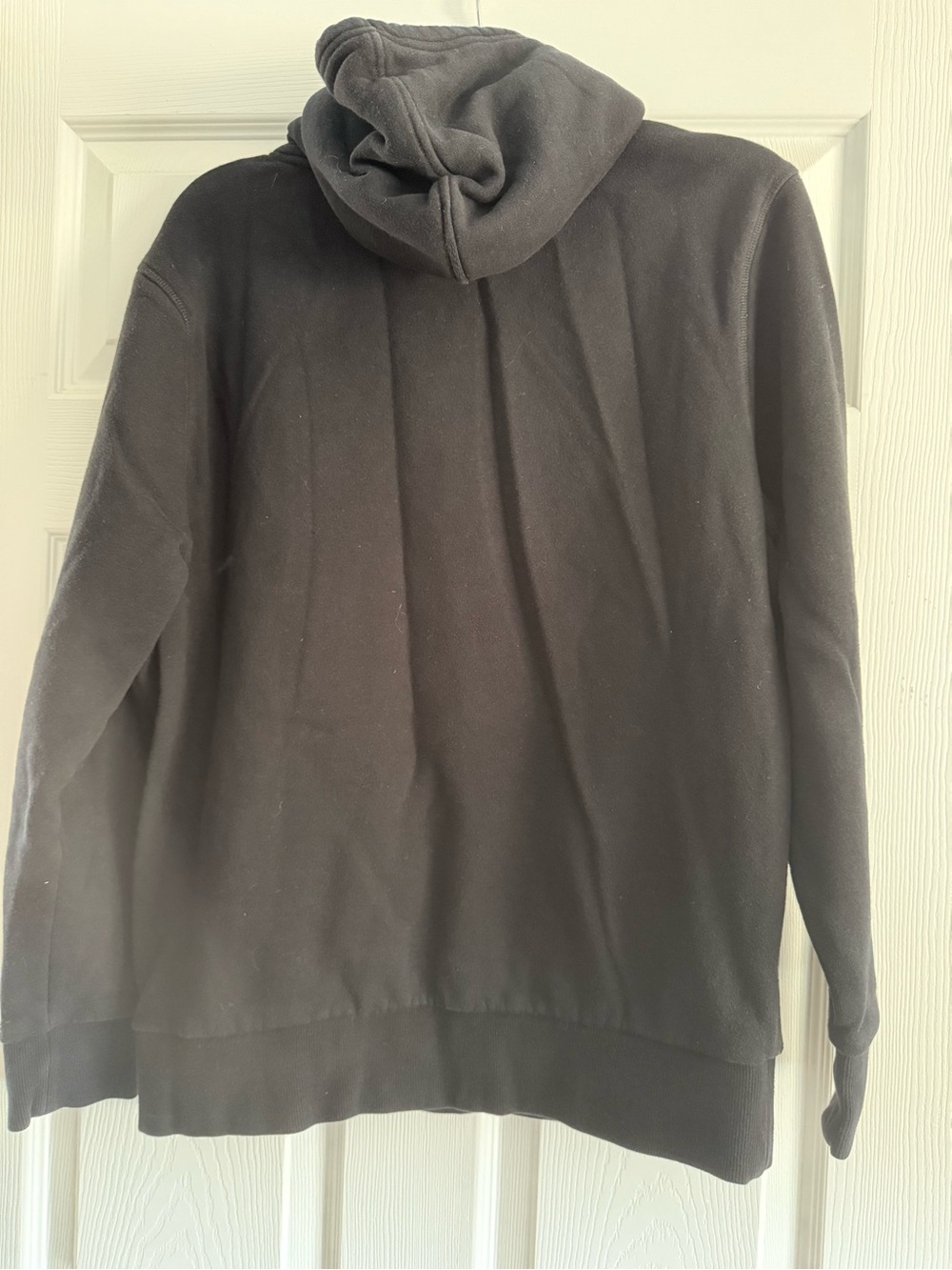 Hurley Black Pullover Hoodie with White Logo - Picture 3 of 3